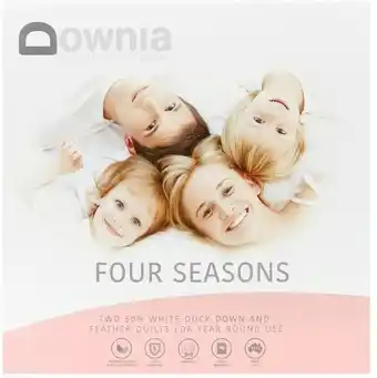 Downia Four Seasons 50/50 Duck Down and Feather Quilt