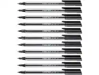 Officeworks Staedtler Stick 432 Ballpoint Pens Black 10 Pack offer
