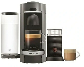Myer Nespresso by Delonghi VertuoPlus & Milk Capsule Coffee Machine* offer