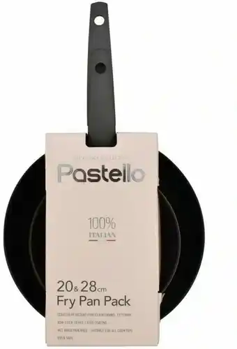 Myer The Cooks Collective Pastello Frypan Twin Pack in Cream 20/28cm offer