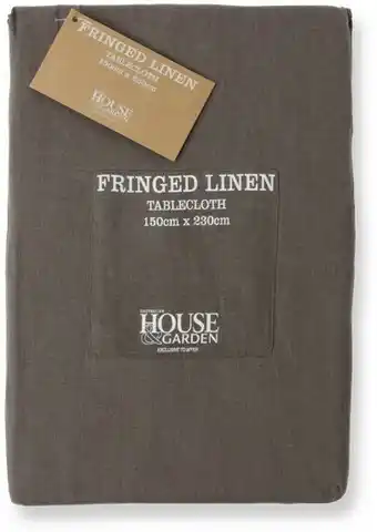 Myer Australian House & Garden Fringed Linen Tablecloth offer