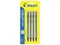 Officeworks Pilot BP-145 Medium Retractable Ballpoint Pens Blue 4 Pack offer