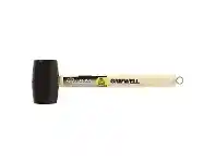 Officeworks Gripwell 12oz Rubber Mallet with Wooden Handle offer