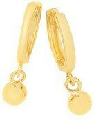 Angus & Coote 9ct Gold Ball Drop Huggie Earrings offer