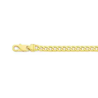Angus & Coote 9ct Gold Gents 21cm Solid Curb Bracelet offer