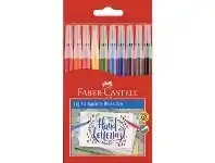 Officeworks Faber-Castell Calligraphy Brush Markers Assorted 10 Pack offer