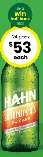 The Bottle O Hahn SuperDry 3.5 Low Carb offer