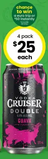 The Bottle O Vodka Cruiser Double Guava offer