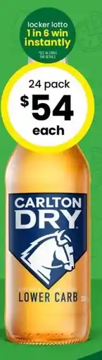 The Bottle O Carlton Dry Lower Carb offer