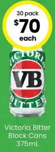 The Bottle O Victoria Bitter Block Cans offer