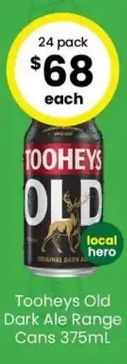 The Bottle O Tooheys Old Dark Ale Range Cans offer