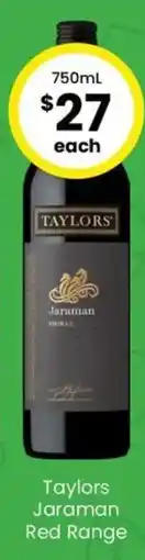 The Bottle O Taylors Jaraman Red Range offer