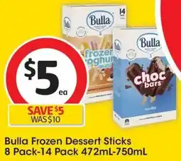 Coles Bulla Frozen Dessert Sticks offer