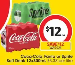 Coles Coca-Cola, Fanta or Sprite Soft Drink offer