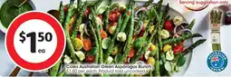 Coles Coles Australian Green Asparagus Bunch offer