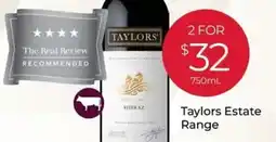Porters Taylors Estate Range Shiraz offer