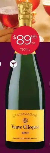 Porters Champagne Veuve Clicquot Brut offer