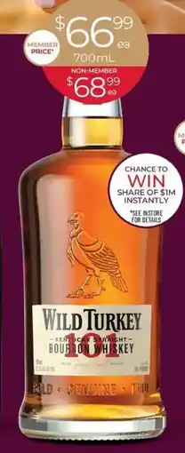 Porters Wild Turkey 101 Bourbon Whiskey offer