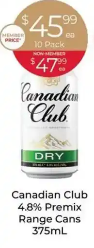 Porters Canadian Club Dry offer