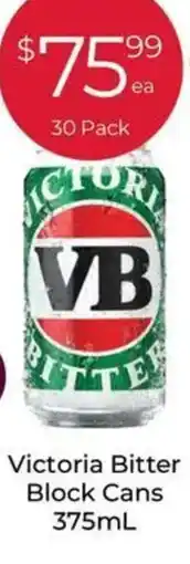 Porters Victoria Bitter Block Cans offer