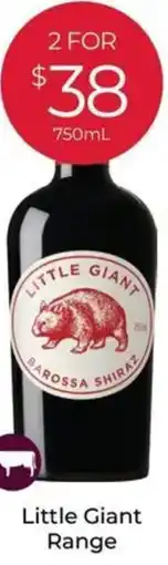 Porters Little Giant Barossa Shiraz offer