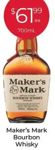 Porters Maker's Mark Bourbon Whisky offer