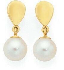 Goldmark 9ct Gold Cultured Freshwater Pearl Earrings offer