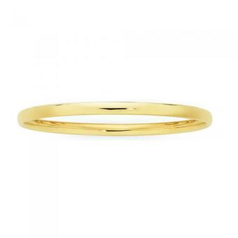 Goldmark 9ct Gold on Silver Solid 4x65mm Comfort Bangle offer