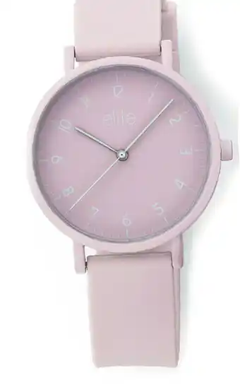 Elite Blush Silicone Ladies Watch