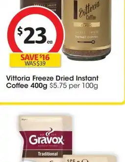 Coles Vittoria Mountain Grown Coffee Beans offer