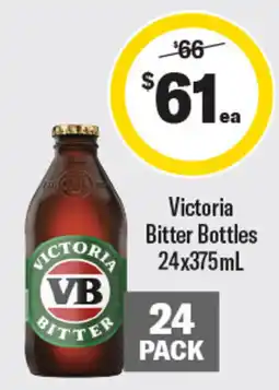 Coles Victoria Bitter Bottles offer