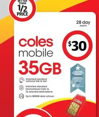 Coles Optus X-Pro 2 5G offer