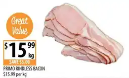 Supabarn Primo Rindless Bacon offer