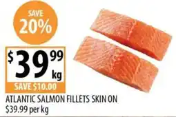 Supabarn Atlantic Salmon Fillets Skin On offer