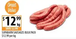 Supabarn Supabarn Sausages Bulk Pack offer