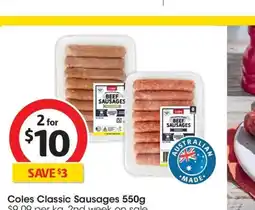 Coles Coles Beef Smash Burgers offer