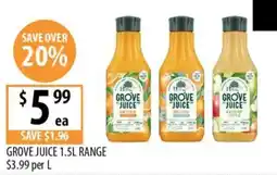Supabarn Grove Juice 1.5L Range offer