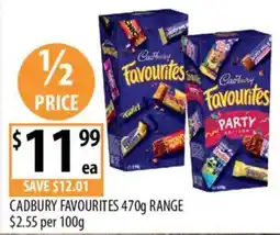 Supabarn Cadbury Favourites offer