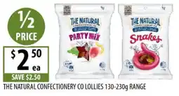 Supabarn The Natural Confectionery Co Lollies offer