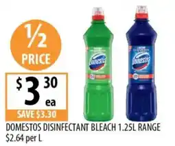 Supabarn Domestos Disinfectant Bleach offer