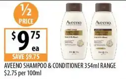 Supabarn Aveeno Shampoo & Conditioner offer