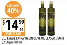 Supabarn Blu Estate Extra Virgin Olive Oil Classic offer
