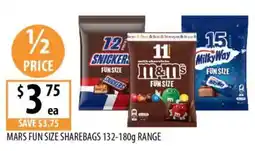 Supabarn Mars Fun Size Sharebags offer