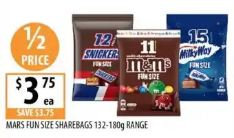 Supabarn Mars Fun Size Sharebags offer