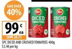 Supabarn SPC Diced and Crushed Tomatoes offer