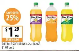 Supabarn Diet Rite Soft Drink offer