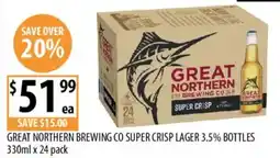 Supabarn Great Northern Brewing Co Super Crisp Lager offer