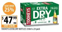 Supabarn Tooheys Extra Dry Bottles offer