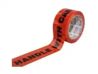 Officeworks Stylus 48mm x 66m Packaging Tape Handle with Care Fluoro offer