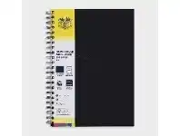 Officeworks Spirax A4 Hard-Covered Notebook 200 Page Black offer